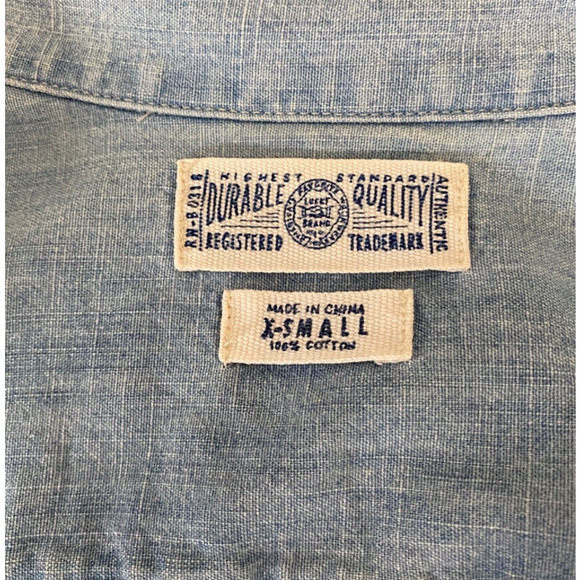 Vintage Lucky Brand Dungarees Gene Montesano Shirt - Picture 6 of 8